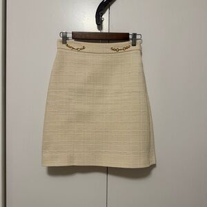 Gucci Ivory Tweed Skirt